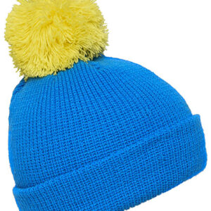 Pompon Hat With Brim