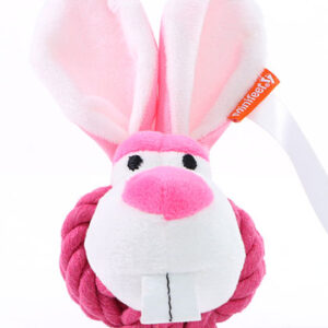 MiniFeet® Hundespielzeug Knotentier Hase