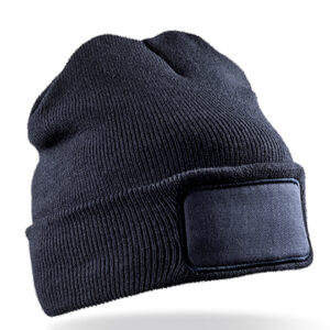 Recycled Double Knit Printers Beanie