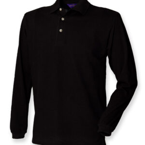 Long Sleeved Cotton Piqué Polo Shirt