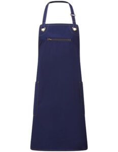 'Barley' Contrast Stitch Sustainable Bib Apron