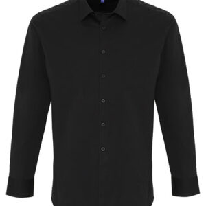 Men´s Stretch Fit Poplin Long Sleeve Cotton Shirt