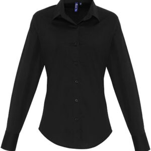 Women´s Stretch Fit Poplin Long Sleeve Cotton Shirt