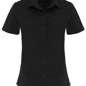 Women´s Stretch Fit Poplin Short Sleeve Cotton Shirt