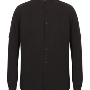 Men´s Mandarin Shirt Roll Tab Sleeve