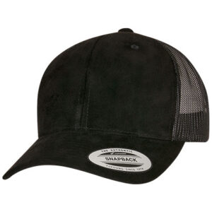 Suede Leather Trucker Cap